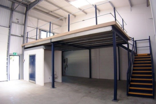 mezzanine platform with stairs